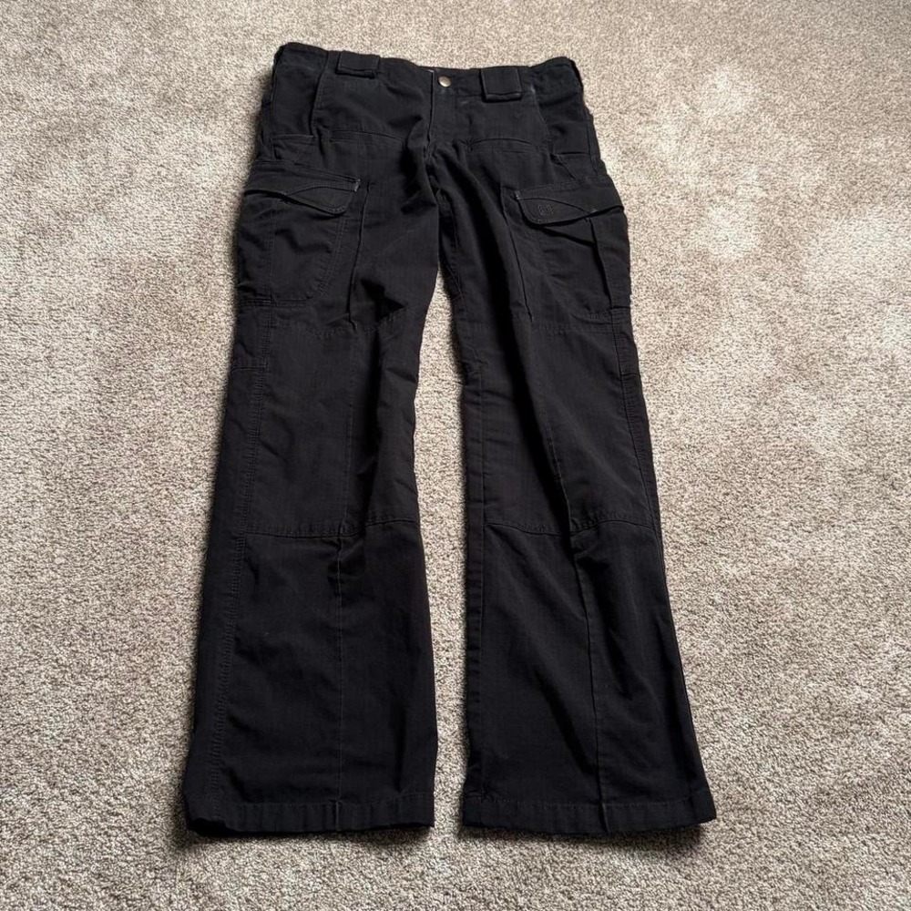 BLACK 5.11 TACTICAL WELT POCKET CARGO PANTS